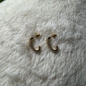 Elegant Gold-Toned Hoop Earrings